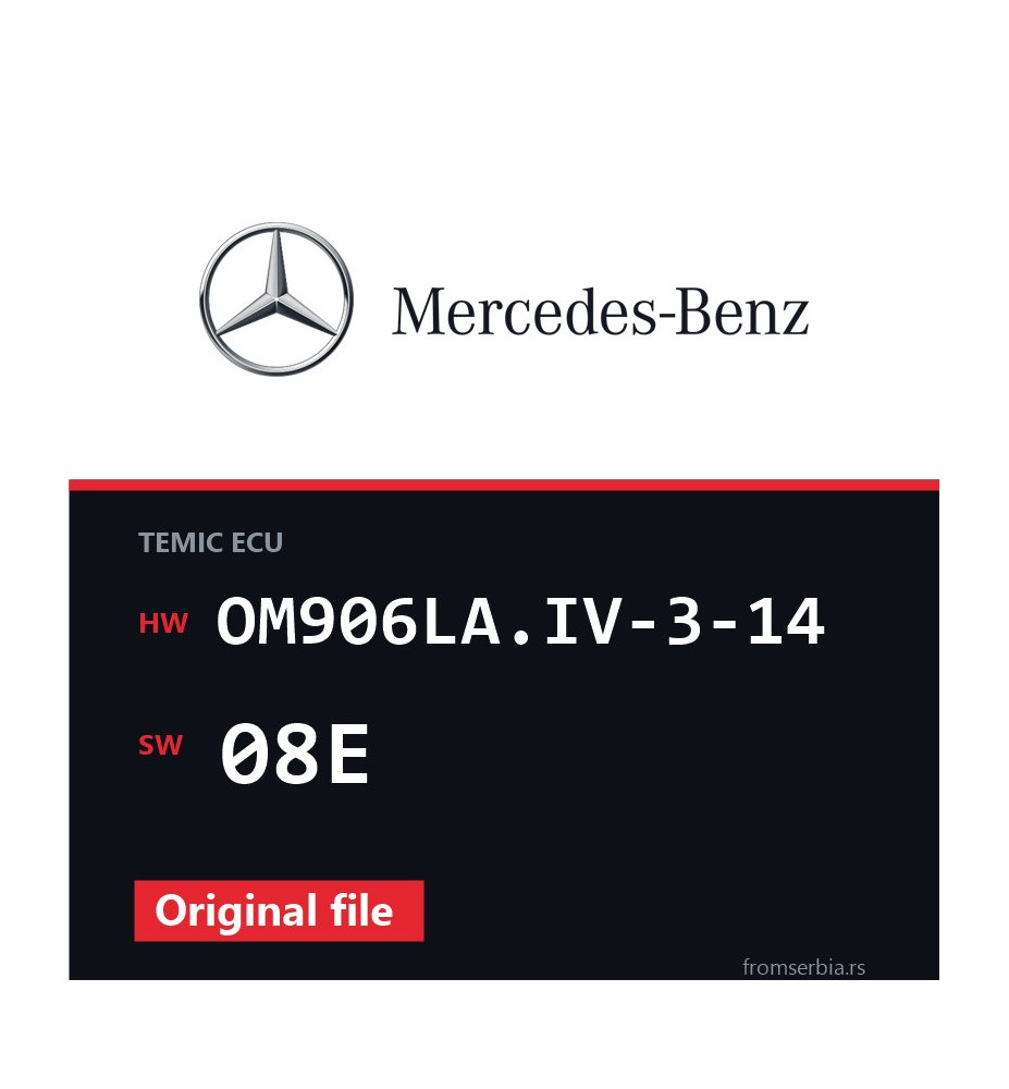 Mercedes-Benz Econic OM906LA.IV-3-14 08E original ECU file