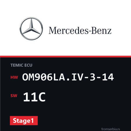 Mercedes-Benz Econic OM906LA.IV-3-14 11C Stage1 tuning file