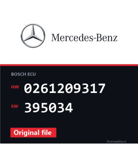 Mercedes-Benz ML63 0261209317 395034 original ECU file