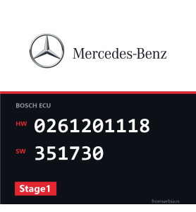 Mercedes-Benz SL 0261201118 351730 Stage1 tuning file