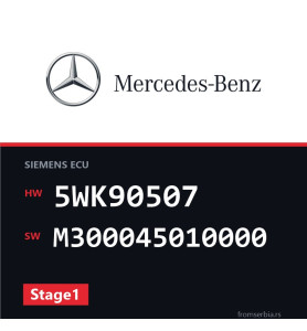 Mercedes-Benz SLK 5WK90507 M300045010000 Stage1 tuning file