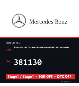 Mercedes-Benz CR40-64x-65T2-906-080KW-40-0MEF-05-IAP-000 381130 Stage1