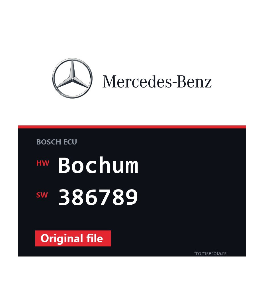 Mercedes-Benz Vito Bochum 386789 original ECU file