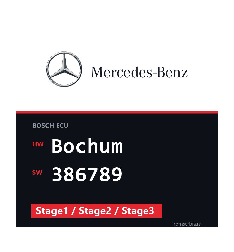 Mercedes-Benz Vito Bochum 386789 Stage1 / Stage2 / Stage3 tuning file