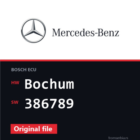 Mercedes-Benz Vito Bochum 386789 original ECU file