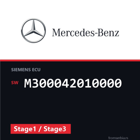 Mercedes-Benz C 180K M300042010000 Stage1 / Stage3 tuning file