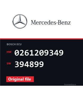 Mercedes-Benz C63 0261209349 394899 original ECU file