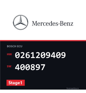 Mercedes-Benz C63 0261209409 400897 Stage1 tuning file