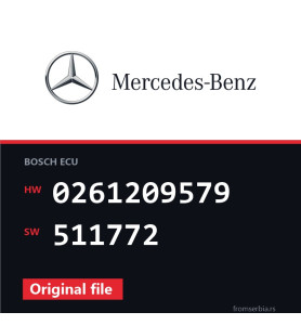 Mercedes-Benz CL500 0261209579 511772 original ECU file