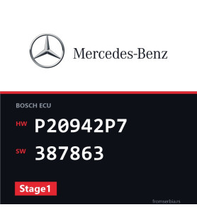 Mercedes-Benz CLS P20942P7 387863 Stage1 tuning file