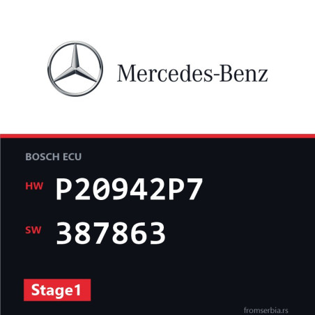 Mercedes-Benz CLS P20942P7 387863 Stage1 tuning file
