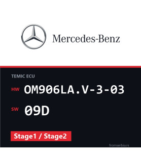 Mercedes-Benz Econic OM906LA.V-3-03 09D Stage1 / Stage2 tuning file