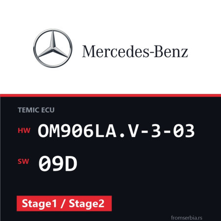 Mercedes-Benz Econic OM906LA.V-3-03 09D Stage1 / Stage2 tuning file