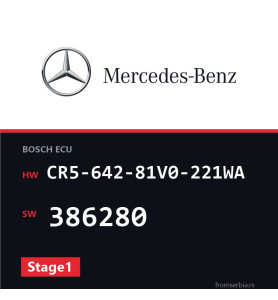 Mercedes-Benz S320 CR5-642-81V0-221WA 386280 Stage1 tuning file