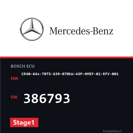 Mercedes-Benz CR40-64x-70T5-639-070kW-43P-HMEF-02-RFV-001 386793 Stage