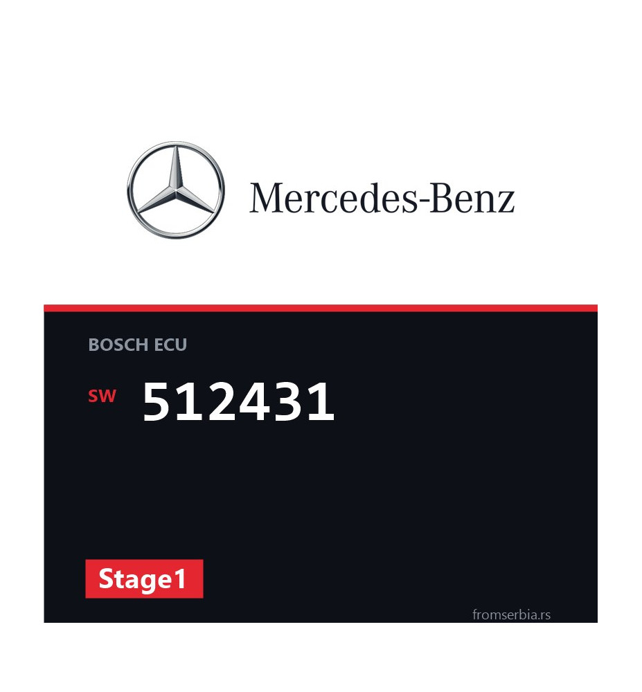 Mercedes-Benz 350CDI 512431 Stage1 tuning file