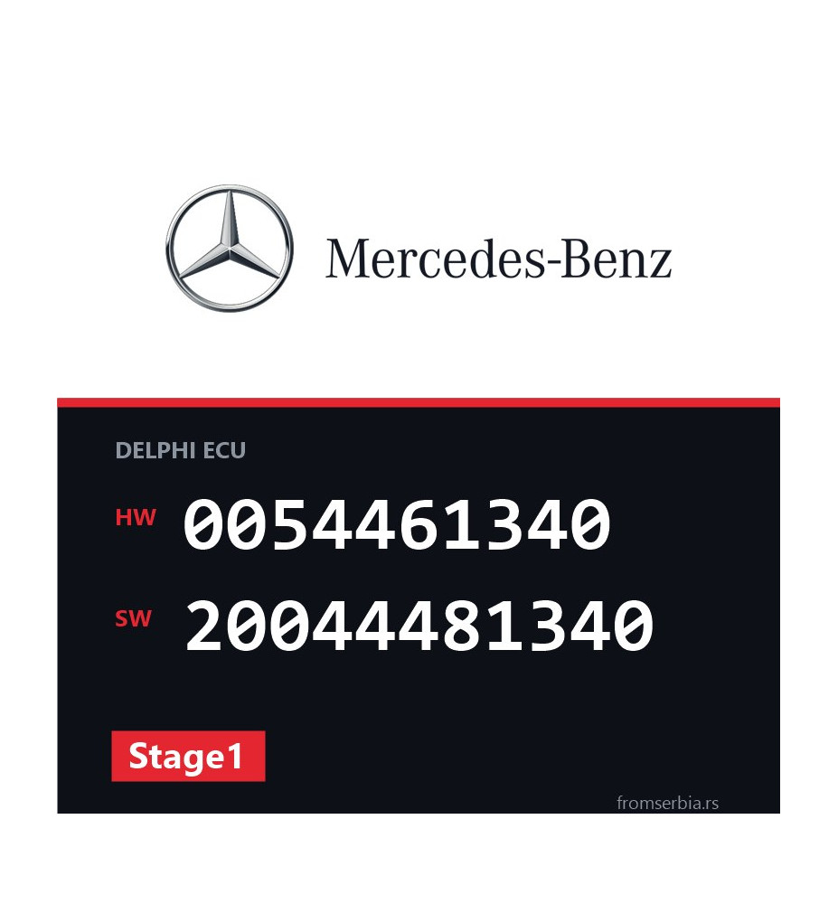Mercedes-Benz C 200 0054461340 20044481340 Stage1 tuning file