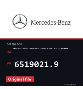 Mercedes-Benz CRD2-651-TMA9BD1-204WM-88KW-4ASLVNT-EU5OP-LH-EF-11-ME100