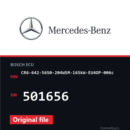 Mercedes-Benz CR6-642-56S0-204WSM-165kW-EU4OP-006c 501656 original ECU