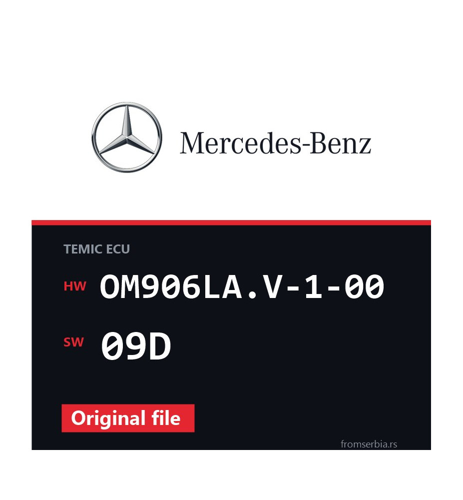 Mercedes-Benz Econic OM906LA.V-1-00 09D original ECU file