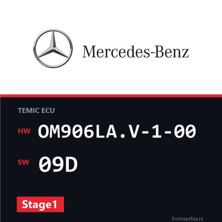 Mercedes-Benz Econic OM906LA.V-1-00 09D Stage1 tuning file