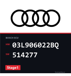 Audi A3 03L906022BQ 514277 Stage1 tuning file