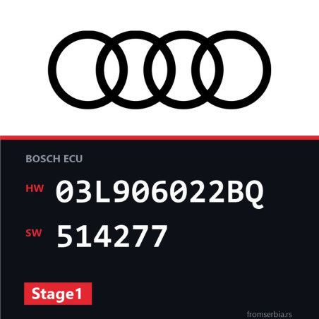 Audi A3 03L906022BQ 514277 Stage1 tuning file