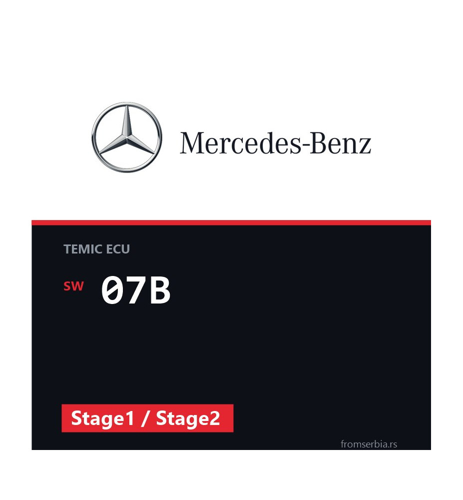 Mercedes-Benz Econic 07B Stage1 / Stage2 tuning file