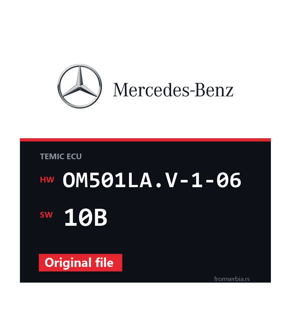 Mercedes-Benz Econic OM501LA.V-1-06 10B original ECU file