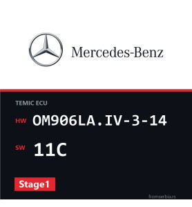 Mercedes-Benz Econic OM906LA.IV-3-14 11C Stage1 tuning file