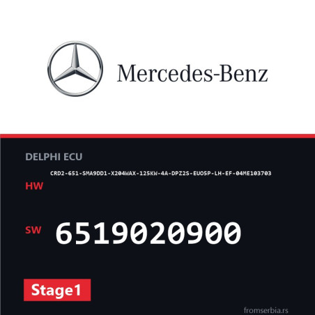 Mercedes-Benz CRD2-651-SMA9DD1-X204WAX-125KW-4A-DPZ2S-EUO5P-LH-EF-04ME
