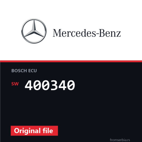 Mercedes-Benz ML 400340 original ECU file