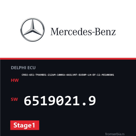 Mercedes-Benz CRD2-651-TMA9BD1-212WM-100KW-4ASLVNT-EU50P-LH-EF-11-ME10