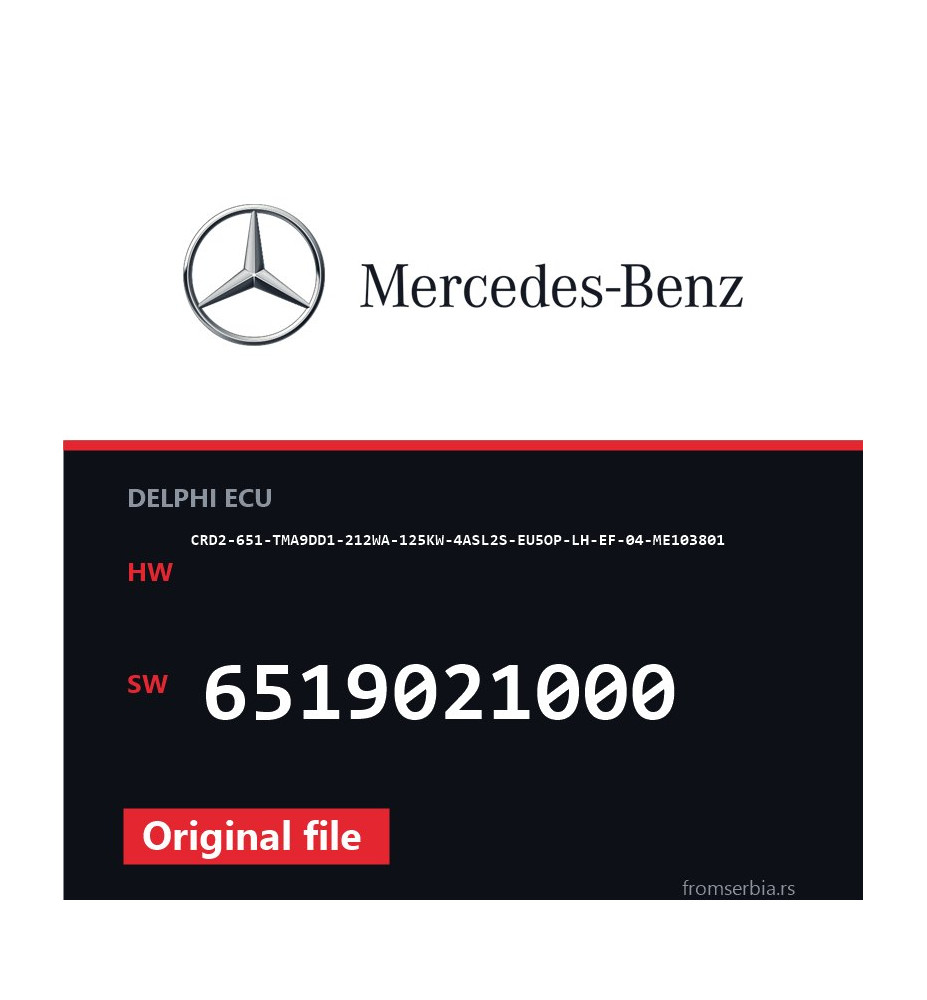 Mercedes-Benz CRD2-651-TMA9DD1-212WA-125KW-4ASL2S-EU5OP-LH-EF-04-ME103