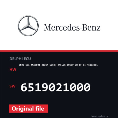 Mercedes-Benz CRD2-651-TMA9DD1-212WA-125KW-4ASL2S-EU5OP-LH-EF-04-ME103