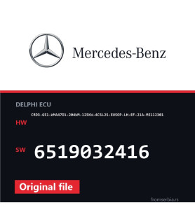 Mercedes-Benz CRD3-651-WMA47D1-204WM-125KW-4CSL2S-EU5OP-LH-EF-21A-ME11
