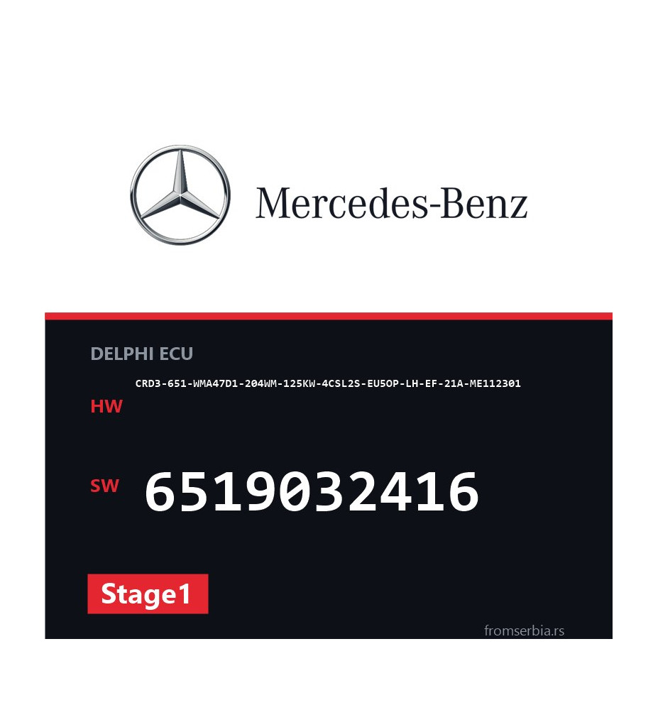 Mercedes-Benz CRD3-651-WMA47D1-204WM-125KW-4CSL2S-EU5OP-LH-EF-21A-ME11