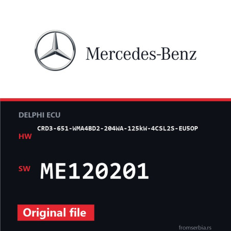 Mercedes-Benz CRD3-651-WMA4BD2-204WA-125kW-4CSL2S-EU5OP ME120201 origi