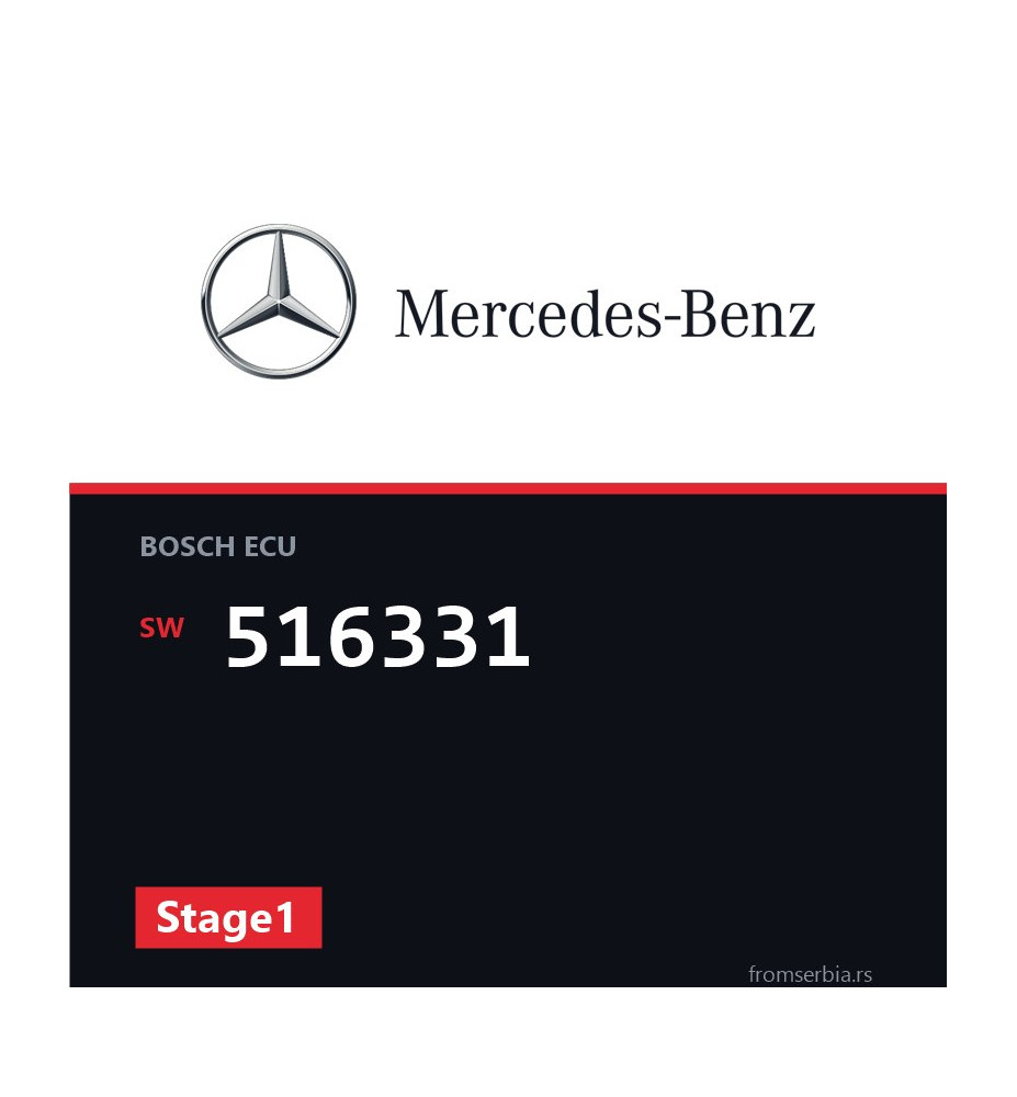 Mercedes-Benz E 350CDI 516331 Stage1 tuning file