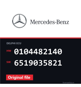 Mercedes-Benz E 250 0104482140 6519035821 original ECU file