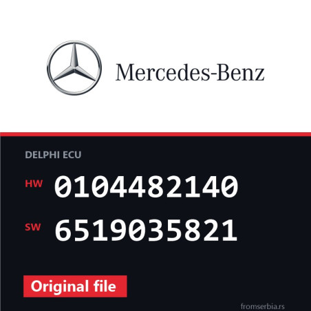 Mercedes-Benz E 250 0104482140 6519035821 original ECU file