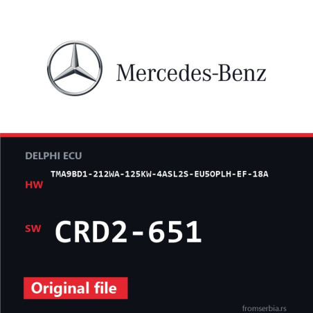 Mercedes-Benz TMA9BD1-212WA-125KW-4ASL2S-EU5OPLH-EF-18A CRD2-651 origi
