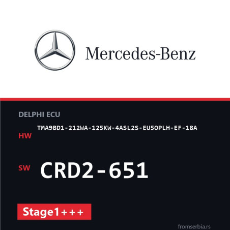 Mercedes-Benz TMA9BD1-212WA-125KW-4ASL2S-EU5OPLH-EF-18A CRD2-651 Stage