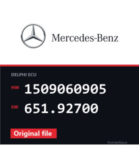 Mercedes-Benz GLK220 1509060905 651.92700 original ECU file