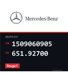 Mercedes-Benz GLK220 1509060905 651.92700 Stage1 tuning file