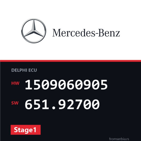 Mercedes-Benz GLK220 1509060905 651.92700 Stage1 tuning file