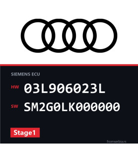 Audi A3 03L906023L SM2G0LK000000 Stage1 tuning file