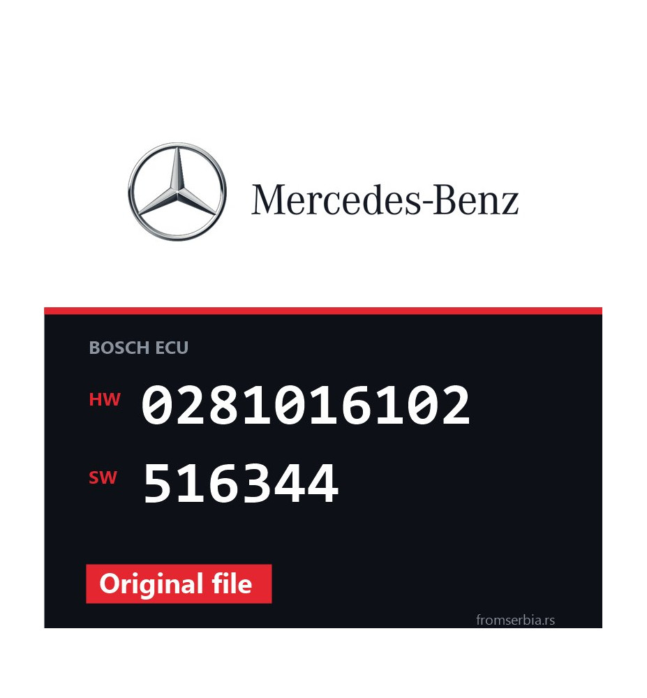 Mercedes-Benz Sprinter 0281016102 516344 original ECU file