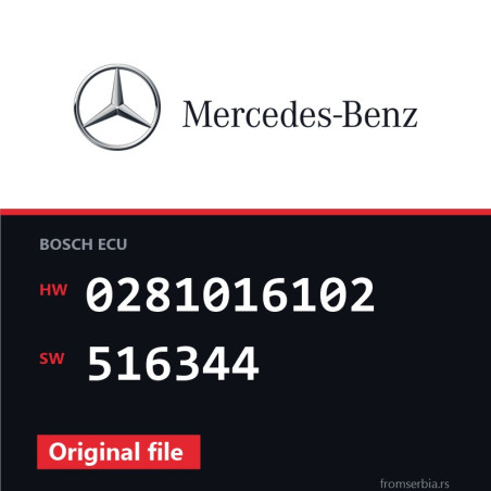 Mercedes-Benz Sprinter 0281016102 516344 original ECU file