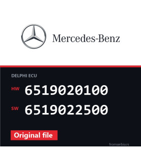 Mercedes-Benz Viano 6519020100 6519022500 original ECU file